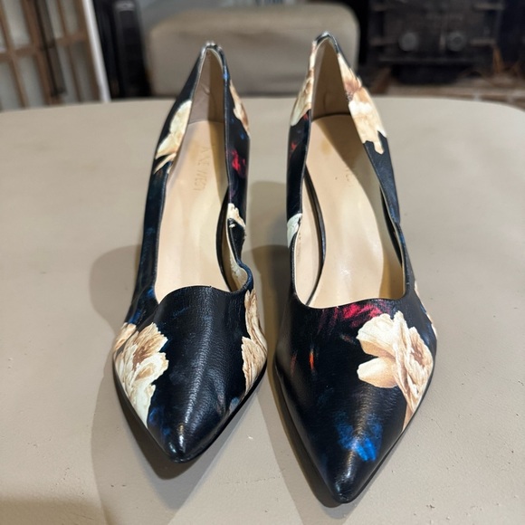 Nine West Frolic Women’s Floral 4in Pump Heel, Leather Upper, Size 10M - Picture 2 of 10